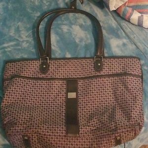 Nine west purple and brown bag